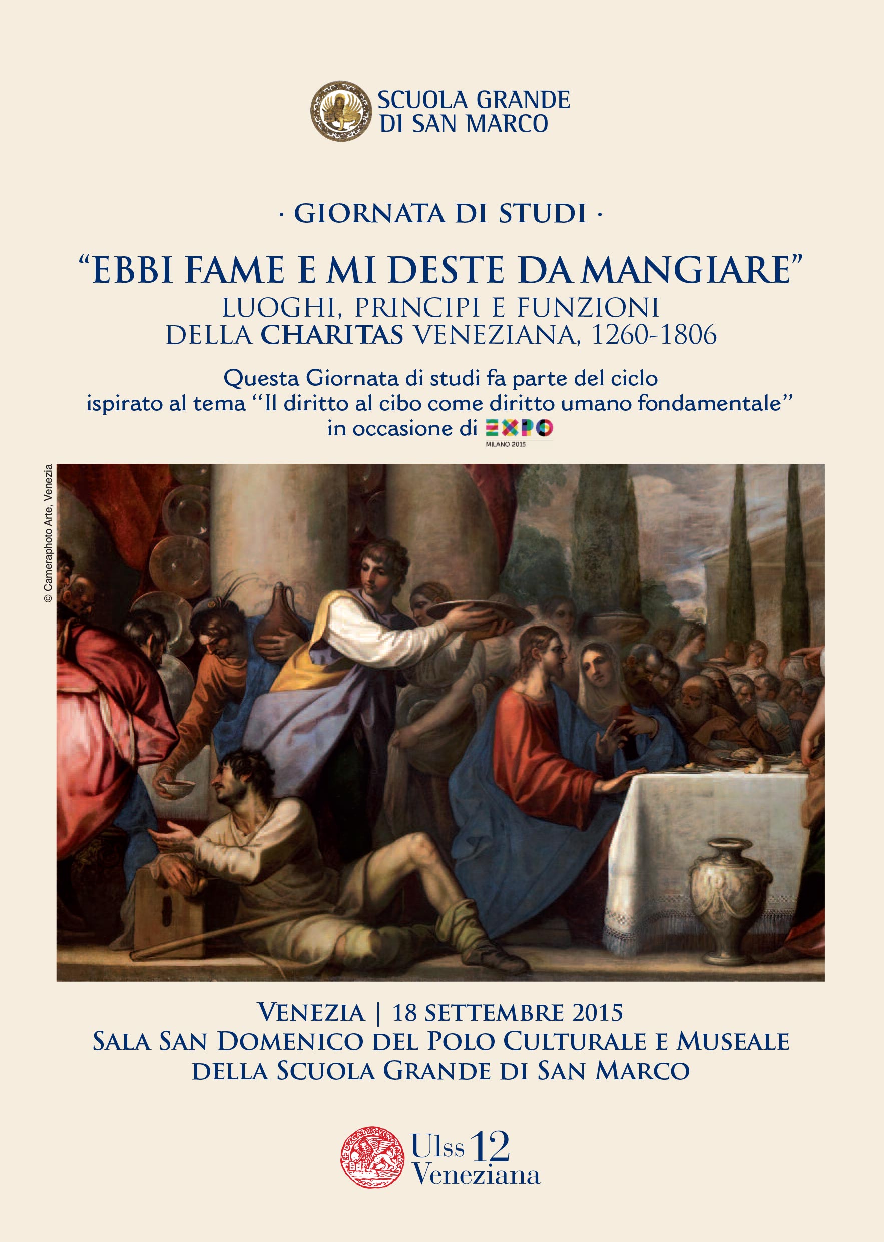 “EBBI FAME E MI DESTE DA MANGIARE” luoghi, principi e funzioni della charitas veneziana, 1260-1806