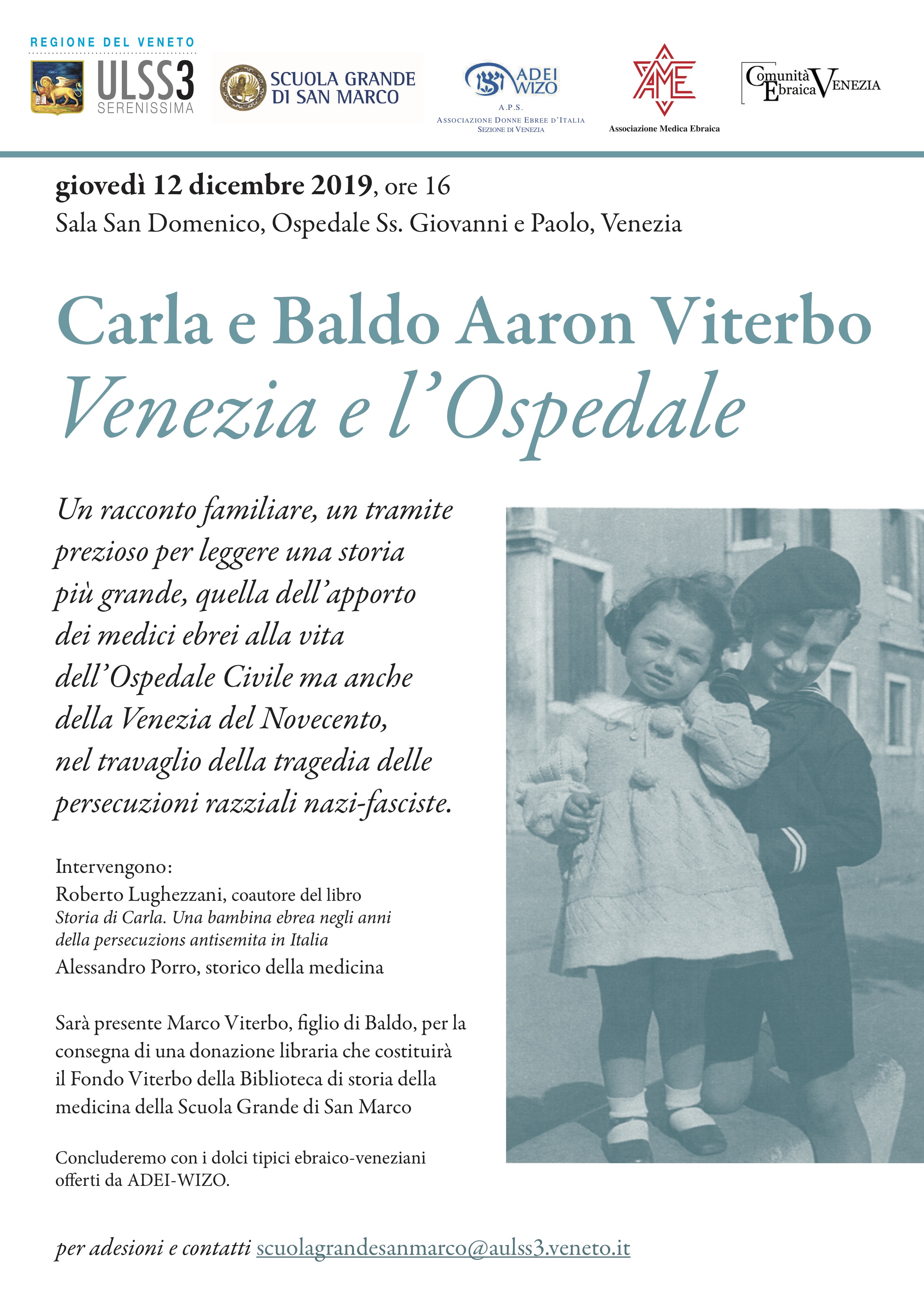 Carla e Baldo Aaron Viterbo - Venezia e l’Ospedale