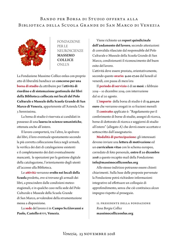 Foto news Scuola Grande di San Marco