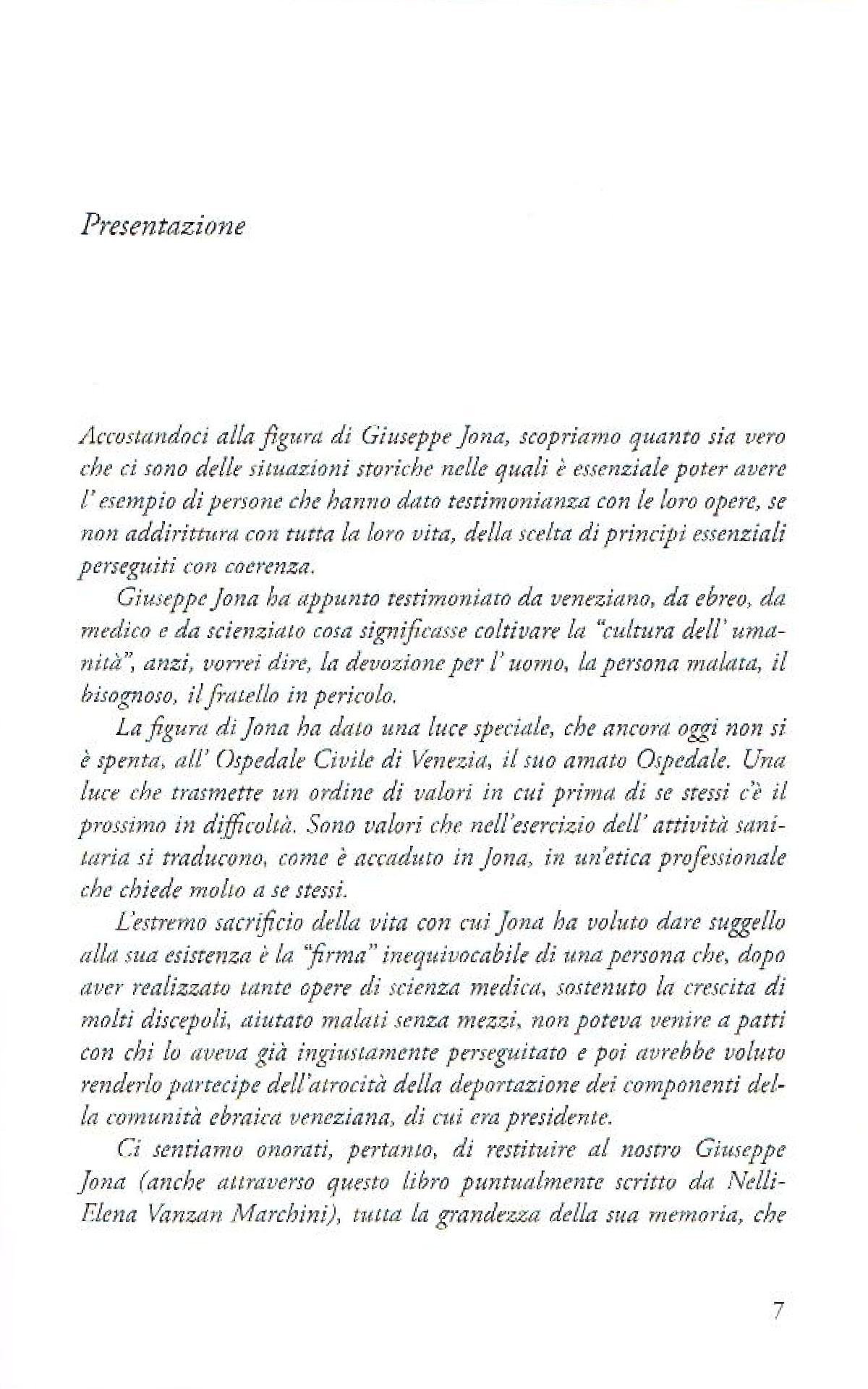 Libro su Giuseppe Jona