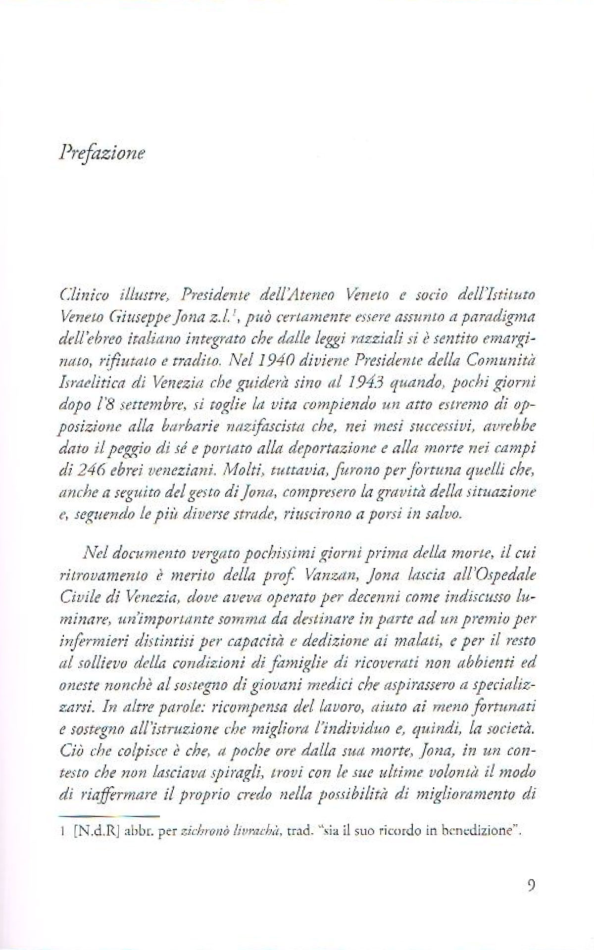 Libro su Giuseppe Jona